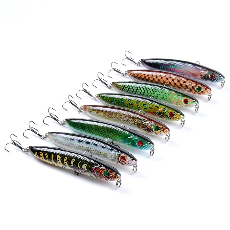 1pcs sinking pencil fishing lures Super long shot minnow baits 9.6cm/18.1g artificial wobblers hard bait with two treble hooks
1pcs sinking pencil fishing lures Super long shot minnow baits 9.6cm/18.1g artificial wobblers hard bait with two treble hooks