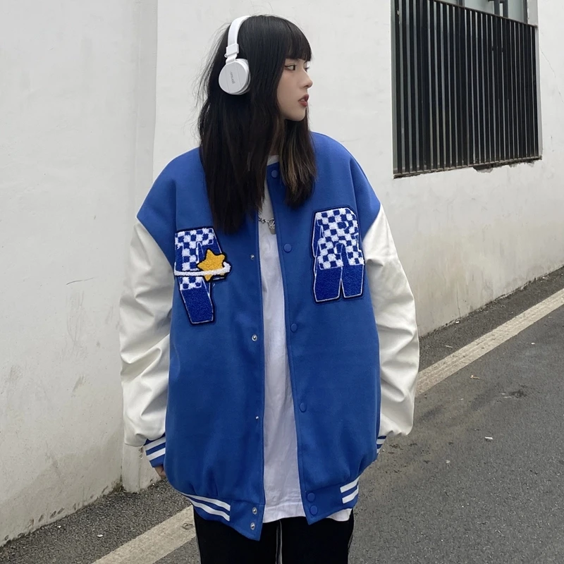 Letterman Jacket Winter Thick Warm Stadium Award Woman Baseball Bomber Varsity Jacket Unisex Man Bomber Coat Casual Patchwork
Letterman Jacket Winter Thick Warm Stadium Award Woman Baseball Bomber Varsity Jacket Unisex Man Bomber Coat Casual Patchwork