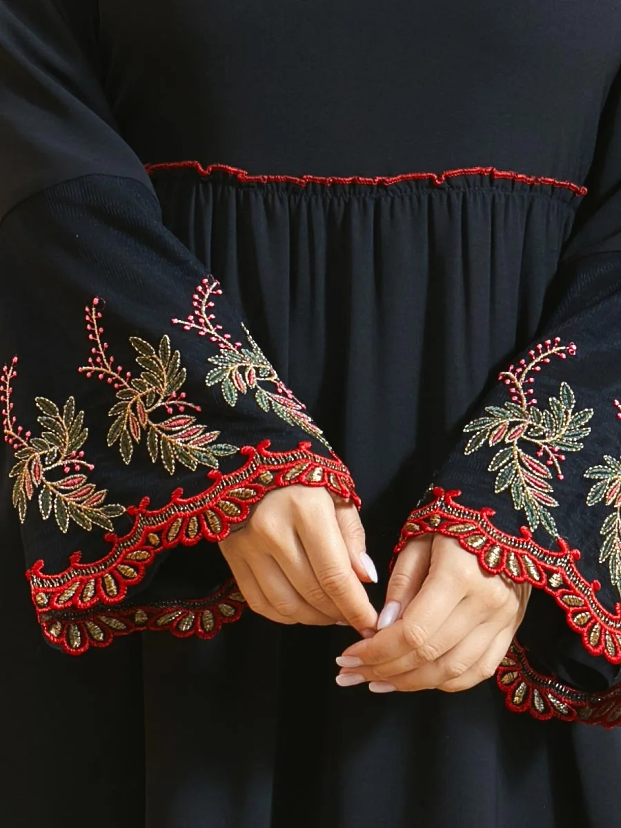 Ethnic Elegant Embroidery Pleated Dress Muslim Abaya Bohemia African Dashiki Vestidos Kimono Long Robe Ramadan Eid Arab Islamic
Ethnic Elegant Embroidery Pleated Dress Muslim Abaya Bohemia African Dashiki Vestidos Kimono Long Robe Ramadan Eid Arab Islamic