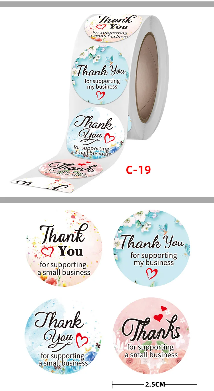 500pcs/Roll Thank You Stickers Seal Labels Gift Packaging Stickers Wedding Birthday Party Box Offer Stationery Sticker 2.5cm
500pcs/Roll Thank You Stickers Seal Labels Gift Packaging Stickers Wedding Birthday Party Box Offer Stationery Sticker 2.5cm