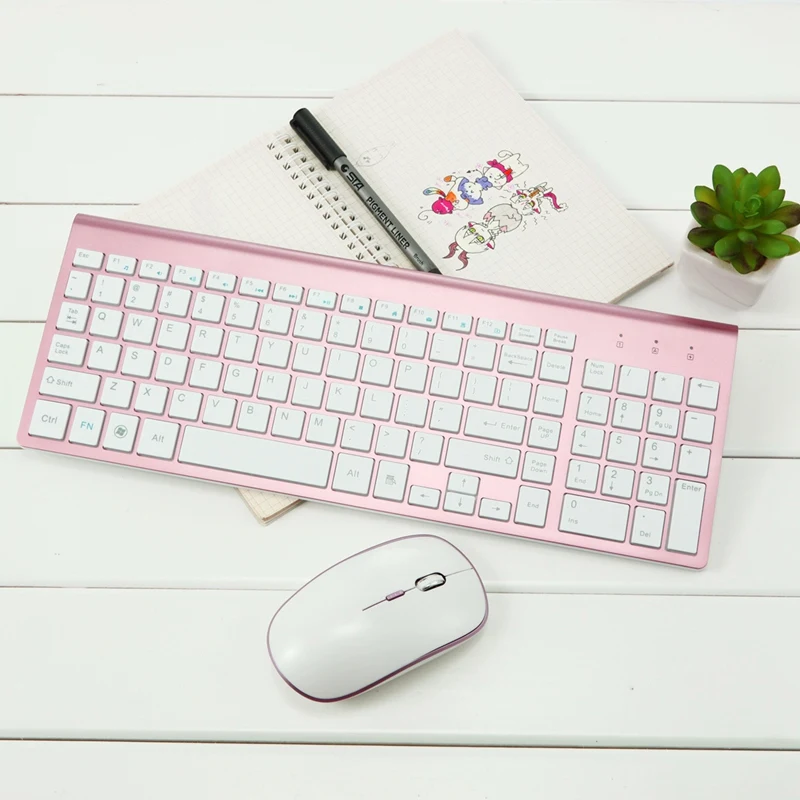 Wireless Keyboard and Mouse Combo 2.4G Portable Ergonomic, Quiet Click Sleek Design for Desk Top or Laptop 
Wireless Keyboard and Mouse Combo 2.4G Portable Ergonomic, Quiet Click Sleek Design for Desk Top or Laptop