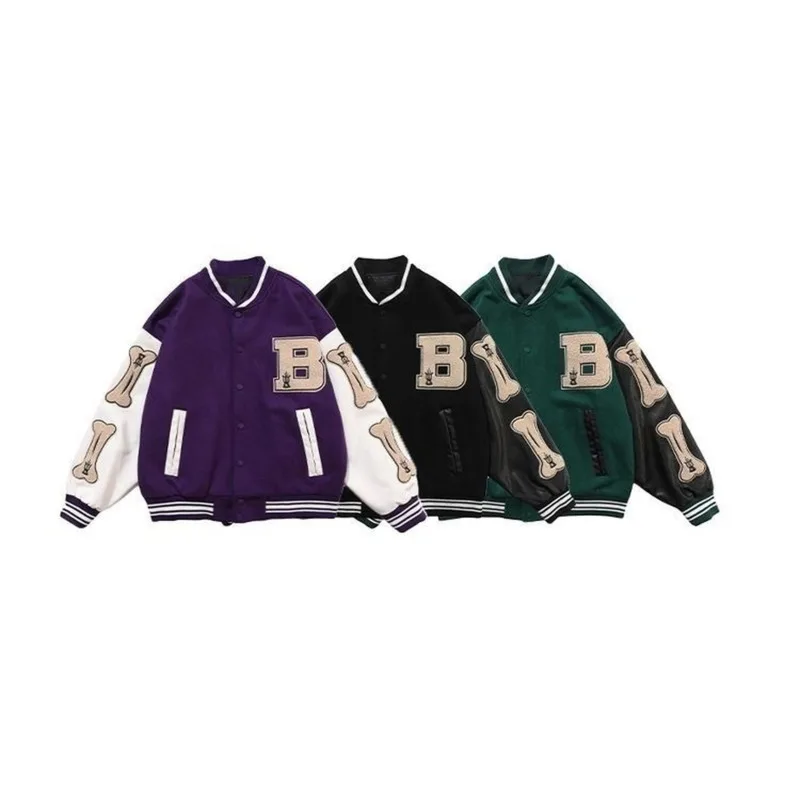 FAKUNTN Harajuku Bomber Jackets Women Coat Men's Couple Baseball Jacket Autumn Unisex Boyfriend Style Varsity Hiphop Streetwear
FAKUNTN Harajuku Bomber Jackets Women Coat Men's Couple Baseball Jacket Autumn Unisex Boyfriend Style Varsity Hiphop Streetwear