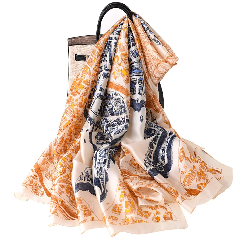 2021 Brand Designer 180X90CM Silk Scarf Foulard Bandana Lady Neck Scarves Pashmin Korean New Horse Print Shawls And Wrpas Winter
2021 Brand Designer 180X90CM Silk Scarf Foulard Bandana Lady Neck Scarves Pashmin Korean New Horse Print Shawls And Wrpas Winter