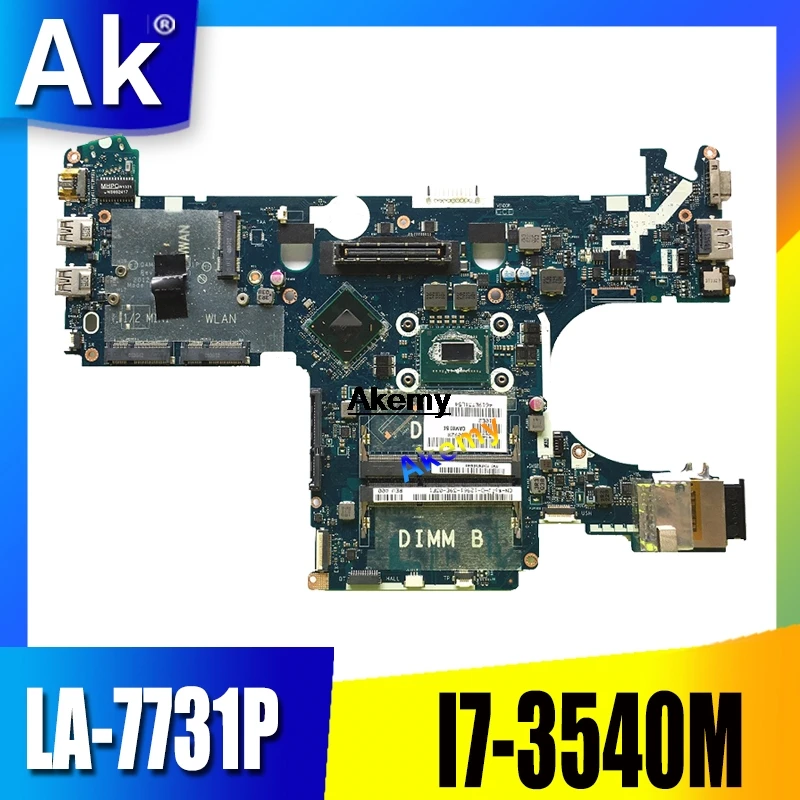 QAM00 LA-7731P I7-3540M FOR Dell latitude E6230 Laptop Motherboard CN-0WYWKH 0WYWKH WYWKH mainboard
QAM00 LA-7731P I7-3540M FOR Dell latitude E6230 Laptop Motherboard CN-0WYWKH 0WYWKH WYWKH mainboard