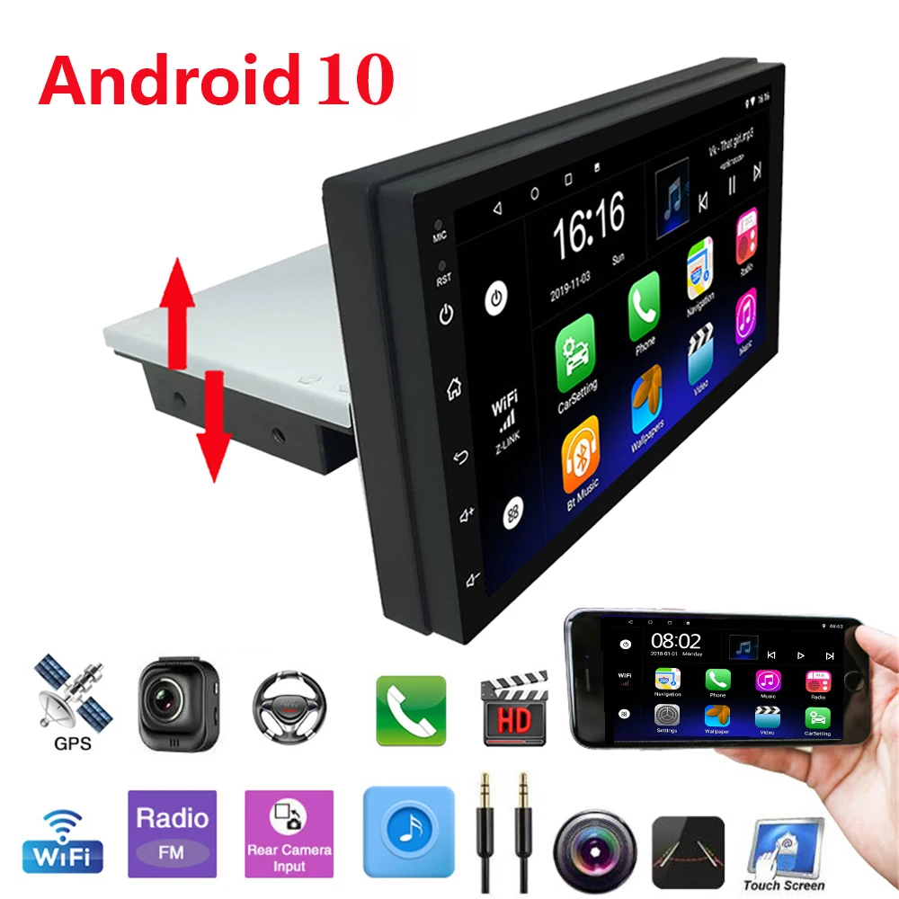 Автомагнитола carplay, 1 din, 7 дюймов, Android, мультимедийный плеер с GPS, Wi-Fi, Bluetooth, плеер для Toyota, Volkswagen, Hyundai, киа, Renault, Suzuki
Автомагнитола carplay, 1 din, 7 дюймов, Android, мультимедийный плеер с GPS, Wi-Fi, Bluetooth, плеер для Toyota, Volkswagen, Hyundai, киа, Renault, Suzuki