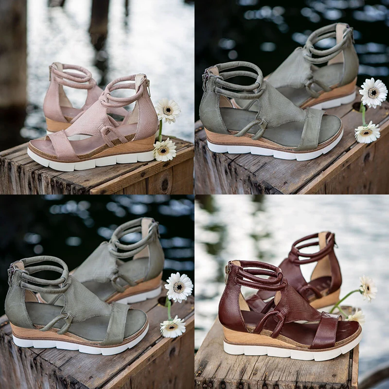 2021 Women Sandals Zipper Platform Wedges Open Toe Solid Color Hollow Out Ladies Shoes Summer New Fashion Casual Female Footwear
2021 Women Sandals Zipper Platform Wedges Open Toe Solid Color Hollow Out Ladies Shoes Summer New Fashion Casual Female Footwear