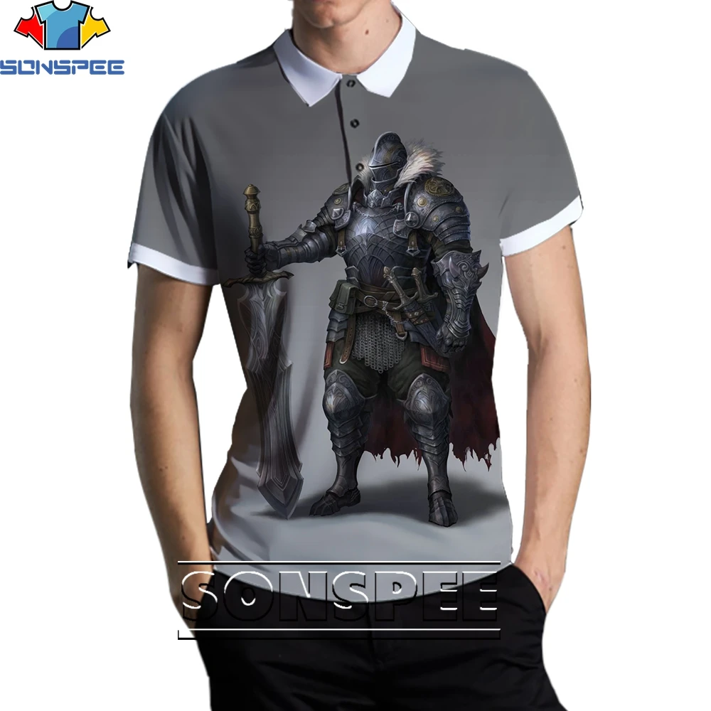 SONSPEE 3D Round Table Knight Arthur Fashion Casual Loose O-neck POLO Shirt Men's Women's Retro Trend Personality Harajuku Style
SONSPEE 3D Round Table Knight Arthur Fashion Casual Loose O-neck POLO Shirt Men's Women's Retro Trend Personality Harajuku Style