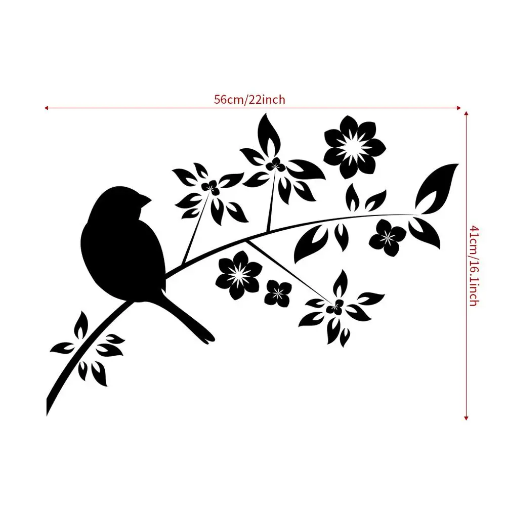 Modern Art Living Room Home Decor Bird on the Branch Wall Sticker Flowers Kids Rooms Bedroom Decal Wallpaper
Modern Art Living Room Home Decor Bird on the Branch Wall Sticker Flowers Kids Rooms Bedroom Decal Wallpaper