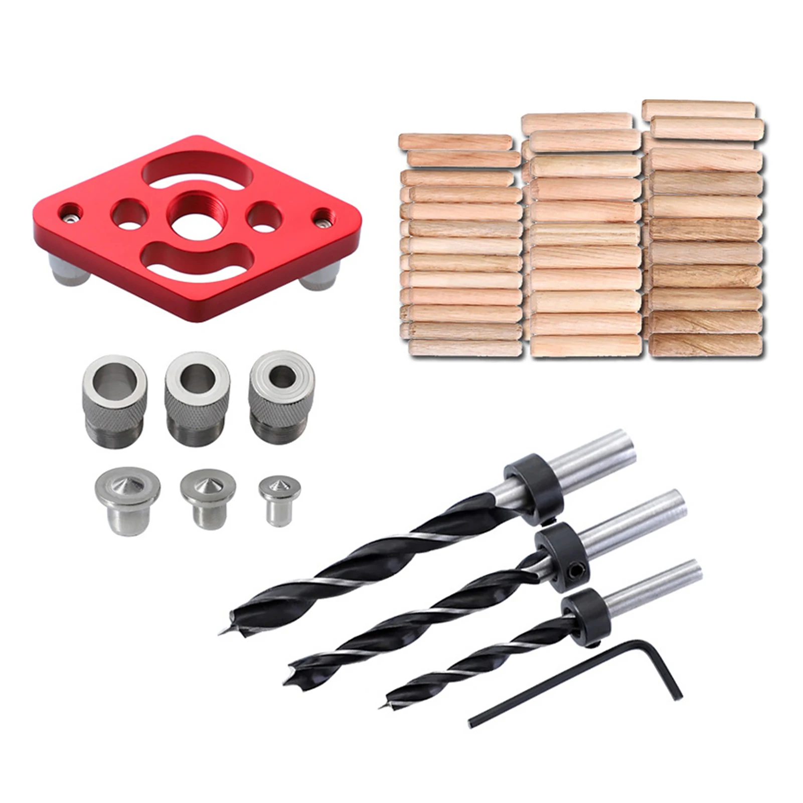 For Woodworking Drill Guide Jig Kit DIY Bushing Adjustable Hand Tools Vertical Holing Positioner With Bit Hole Opening Locator
For Woodworking Drill Guide Jig Kit DIY Bushing Adjustable Hand Tools Vertical Holing Positioner With Bit Hole Opening Locator
