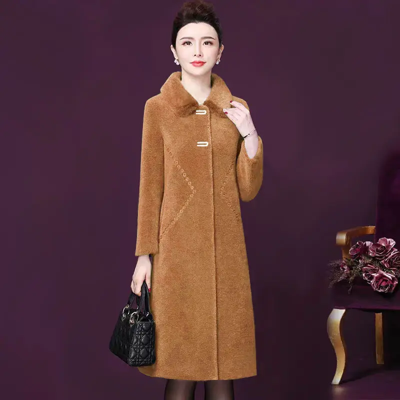 Women 2020 Autumn Winter Faux Wool Fur Coat Female Soft Slim Jacket Thick h Coats Ladies Fashion Warm Lapel Outerwear Y767
Women 2020 Autumn Winter Faux Wool Fur Coat Female Soft Slim Jacket Thick h Coats Ladies Fashion Warm Lapel Outerwear Y767
