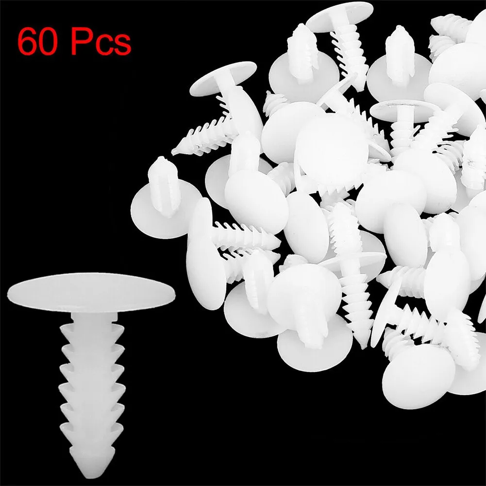 60pcs Car Plastic Rivets Fasteners Door Trim Panel Clips White For Automotive Retainer Clamp Universal Fastener Accessories
60pcs Car Plastic Rivets Fasteners Door Trim Panel Clips White For Automotive Retainer Clamp Universal Fastener Accessories