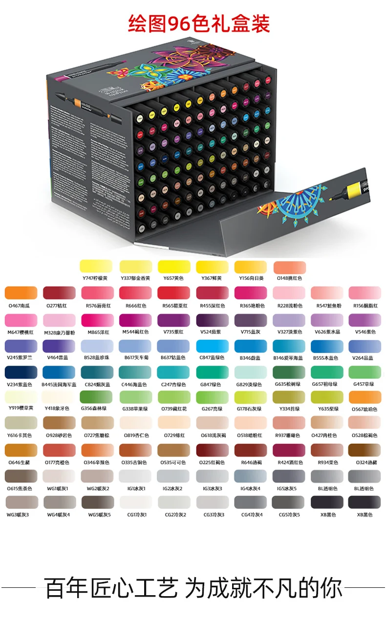 Великобритания OEM Winsor & Newton Promarker Brush 12 24 48 96 цветов необходимая коллекция набор