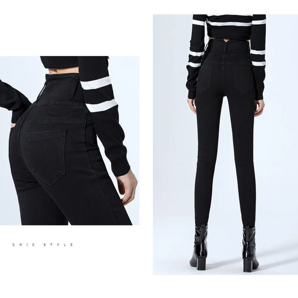 ATHVOTAR Skinny Jeans Woman Low Waist Ladies Jeans Fake Pocket Boyfriend Black Jeans For Women Denim Skinny Pencil Pants
ATHVOTAR Skinny Jeans Woman Low Waist Ladies Jeans Fake Pocket Boyfriend Black Jeans For Women Denim Skinny Pencil Pants