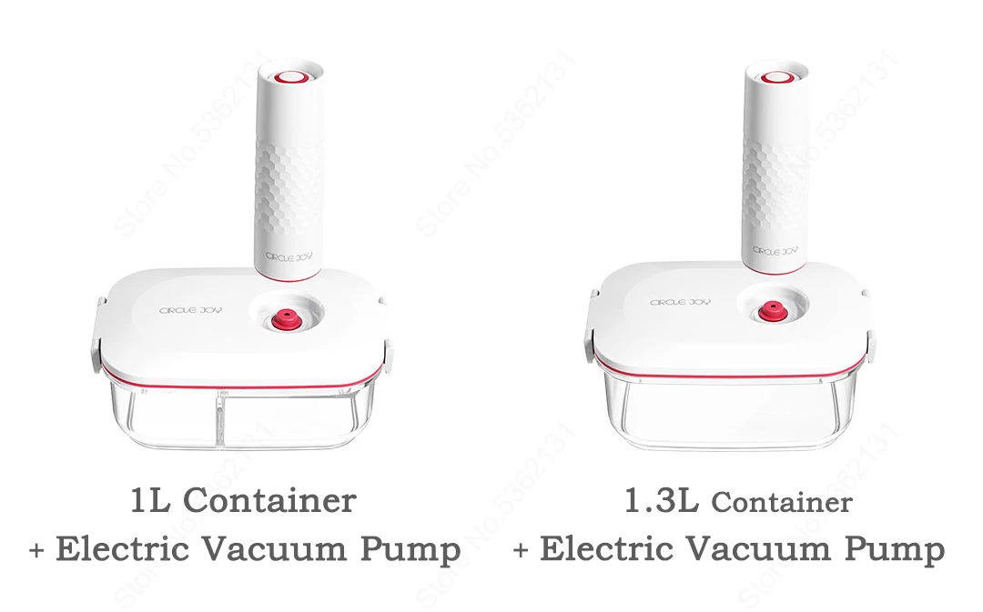 Youpin Circle Joy Vacuum Container Antibacterial Keep Fresh Lunch Box with Electric Vacuum Pump Portable Food Storage Container
Youpin Circle Joy Vacuum Container Antibacterial Keep Fresh Lunch Box with Electric Vacuum Pump Portable Food Storage Container