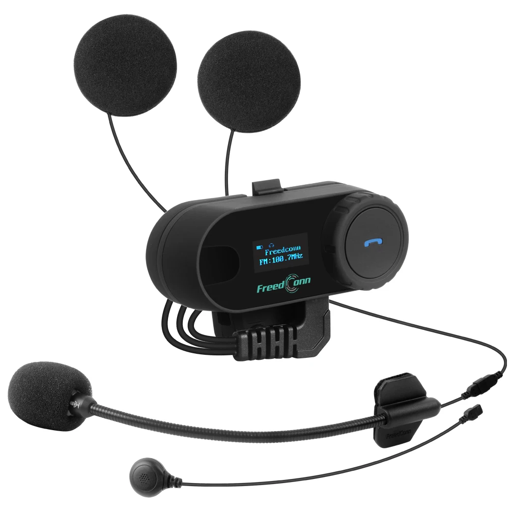 FreedConn TCOM-SC Motorcycle Bluetooth Helmet Intercom Headset 800M Wireless Motorbike LCD FM Radio Headphone 2 in 1 BT Earphone 
FreedConn TCOM-SC Motorcycle Bluetooth Helmet Intercom Headset 800M Wireless Motorbike LCD FM Radio Headphone 2 in 1 BT Earphone
