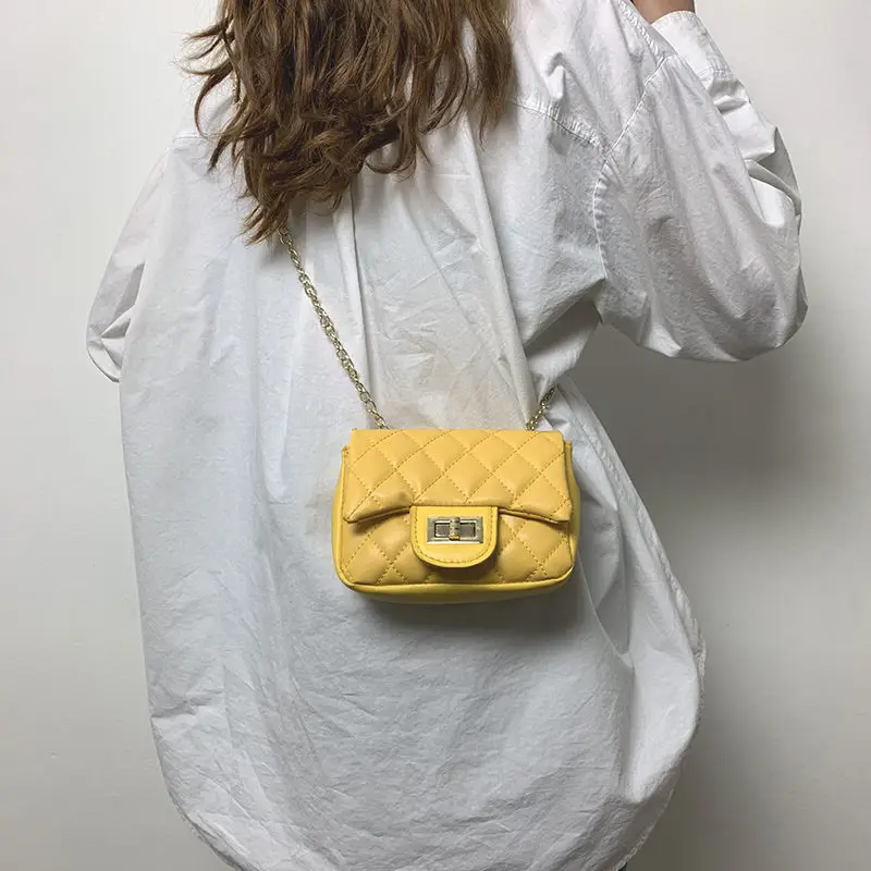 Handbags Women Elegant Solid All-match Shoulder Bags Leisure Mini Chains Womens High Quality Ladies Handbag Soft Chic Girls Bag
Handbags Women Elegant Solid All-match Shoulder Bags Leisure Mini Chains Womens High Quality Ladies Handbag Soft Chic Girls Bag
