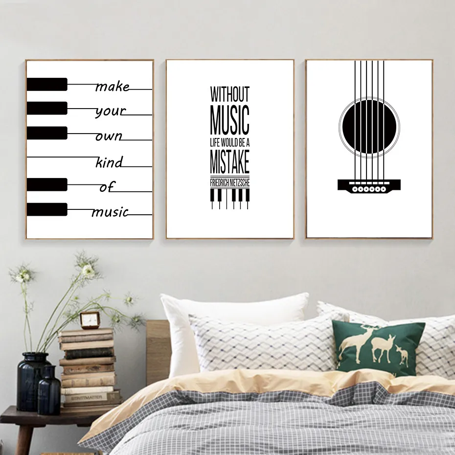 Nordic Abstract Black and White Piano Keyboard Sheet Music Text Canvas Painting Wall Picture Poster Room Decoration
Nordic Abstract Black and White Piano Keyboard Sheet Music Text Canvas Painting Wall Picture Poster Room Decoration
