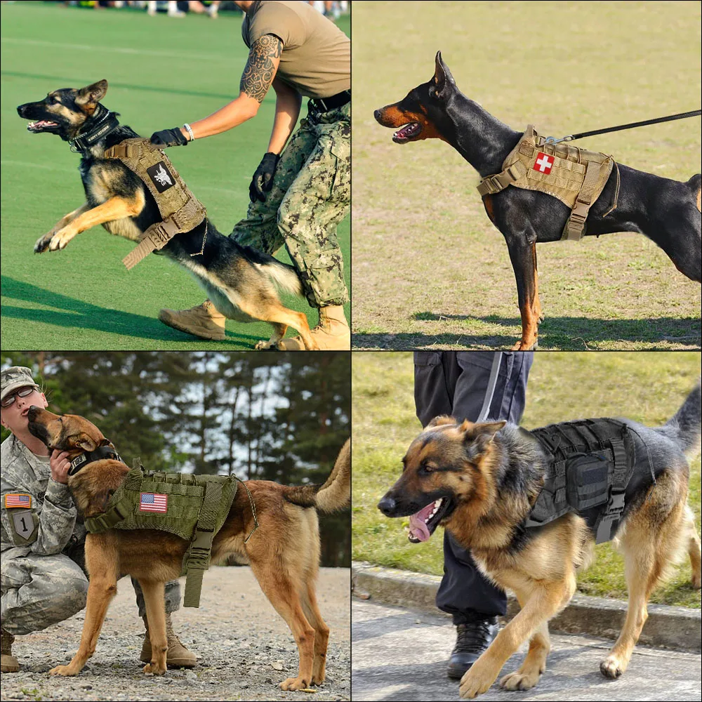 Strong Dog Training Harness Nylon Tactical Military Working Dog Vest Pet Training Vest With Handle for Medium Large Dogs
Strong Dog Training Harness Nylon Tactical Military Working Dog Vest Pet Training Vest With Handle for Medium Large Dogs