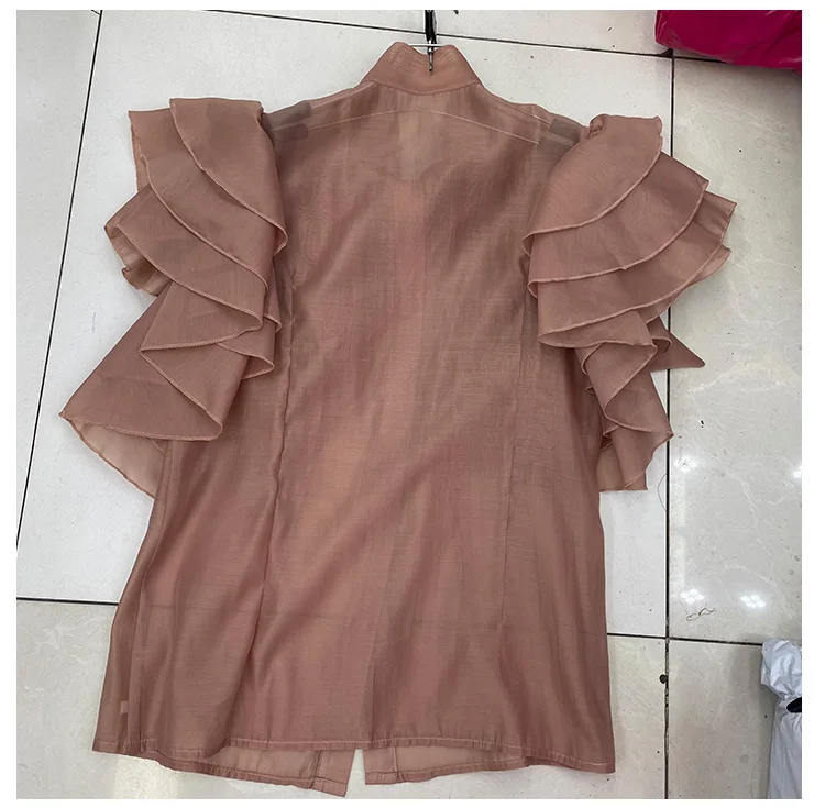 2021 Summer Female Blouse New Elegant Ruffled Ribbon Sleeveless Shirt Women's Thin Camisas All-Matching Plain Top Blusas Mujer
2021 Summer Female Blouse New Elegant Ruffled Ribbon Sleeveless Shirt Women's Thin Camisas All-Matching Plain Top Blusas Mujer