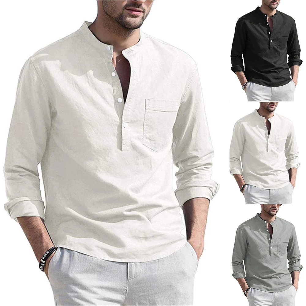 Мужская Однотонная рубашка с длинным рукавом, Повседневная футболка на пуговицах с V-образным вырезом, праздничный Пляжный пуловер, Индивид...
Мужская Однотонная рубашка с длинным рукавом, Повседневная футболка на пуговицах с V-образным вырезом, праздничный Пляжный пуловер, Индивид...