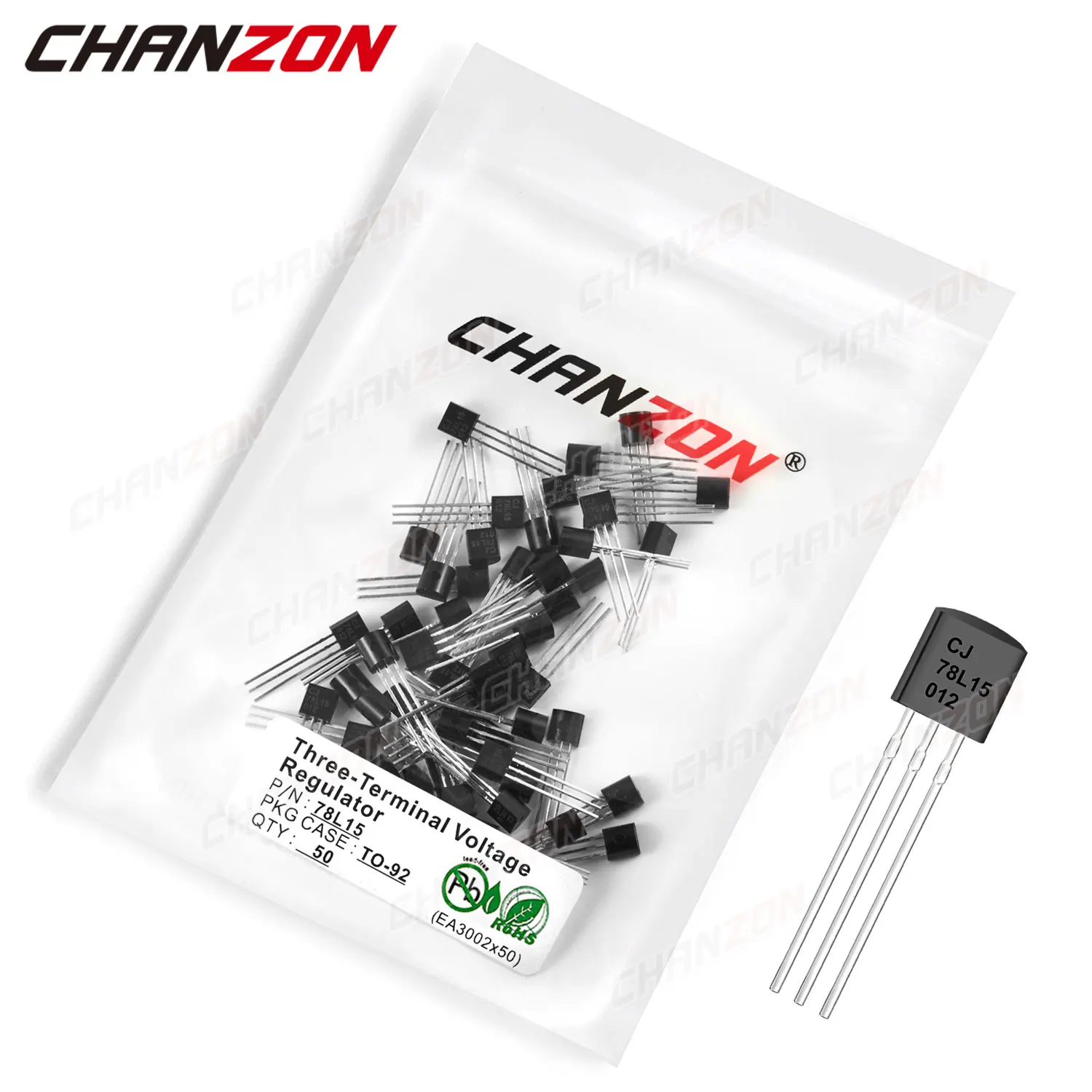 50Pcs 78L15 TO-92 Three-Terminal Voltage Regulator Transistor Bipolar Junction BJT Tube Fets AC 30V Integrated Circuits
50Pcs 78L15 TO-92 Three-Terminal Voltage Regulator Transistor Bipolar Junction BJT Tube Fets AC 30V Integrated Circuits