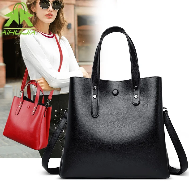 Simplicity Solid Color Handbags for Women High Quality Pu Leather Shoulder Bag New High Capacity Ladies Messenger Bag Sac a Main
Simplicity Solid Color Handbags for Women High Quality Pu Leather Shoulder Bag New High Capacity Ladies Messenger Bag Sac a Main