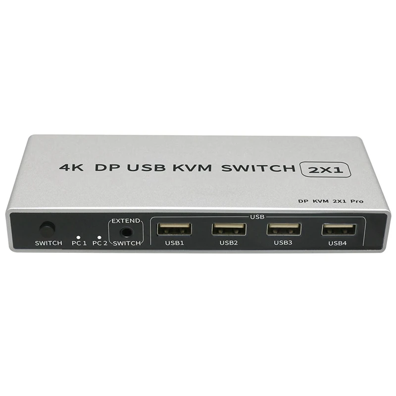 DP KVM Switch 2 in 1 Out Ultra HD 4K 60Hz DP USB KVM Switch 2X1 2 in 1 Out Computer Sharing Device for Pc
DP KVM Switch 2 in 1 Out Ultra HD 4K 60Hz DP USB KVM Switch 2X1 2 in 1 Out Computer Sharing Device for Pc