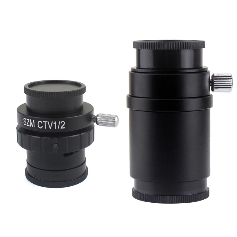 

0.3X 0.5X C mount Lens Adapter SZMCTV 1/2 1/3 1X Adapter For Simul Focal Trinocular Stereo Microscope HDMI VGA USB Video Camera