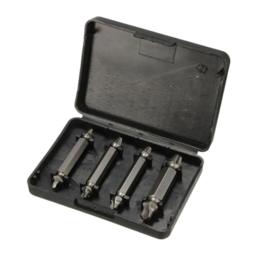 Wholesale 4 Pcs/lot New Broken Bolt Remover Easy Out Stud Tool Screw Extractor Drill Bits Guide Set Hand Tools New Free shipping
Wholesale 4 Pcs/lot New Broken Bolt Remover Easy Out Stud Tool Screw Extractor Drill Bits Guide Set Hand Tools New Free shipping