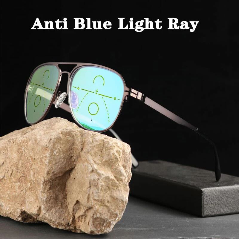 ISENGHUO Anti Blue Light Metal Frame Reading Glasses Smart Progressive Multifocal Reading Glasses near and far diopters Eyewear
ISENGHUO Anti Blue Light Metal Frame Reading Glasses Smart Progressive Multifocal Reading Glasses near and far diopters Eyewear