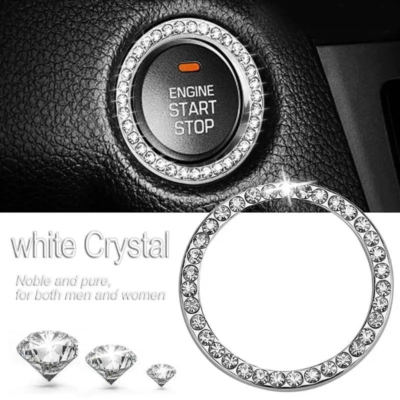 40mm/1.57" Auto Car Bling Decorative Accessories Automobiles Start Switch Button Decorative Diamond Rhinestone Ring Circle Trims
40mm/1.57" Auto Car Bling Decorative Accessories Automobiles Start Switch Button Decorative Diamond Rhinestone Ring Circle Trims