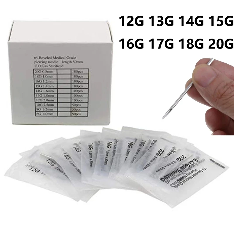3/5/10/20Pcs Disposable Sterile Body Piercing Needles Medical Tattoo Needle Navel Nipple Lip Navel Ring Kit Surgical Steel Tool
3/5/10/20Pcs Disposable Sterile Body Piercing Needles Medical Tattoo Needle Navel Nipple Lip Navel Ring Kit Surgical Steel Tool