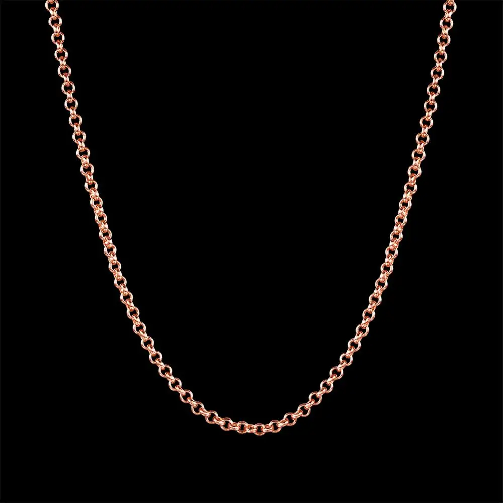 Простое ожерелье из розового золота Женское Ожерелье для работы и офиса подарок