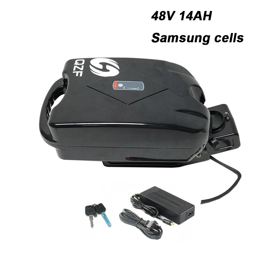 48V ebike battery frog e bike battery 48V 14AH with Samsung cells + 30A BMS for bafang 48V 1000W motors
48V ebike battery frog e bike battery 48V 14AH with Samsung cells + 30A BMS for bafang 48V 1000W motors