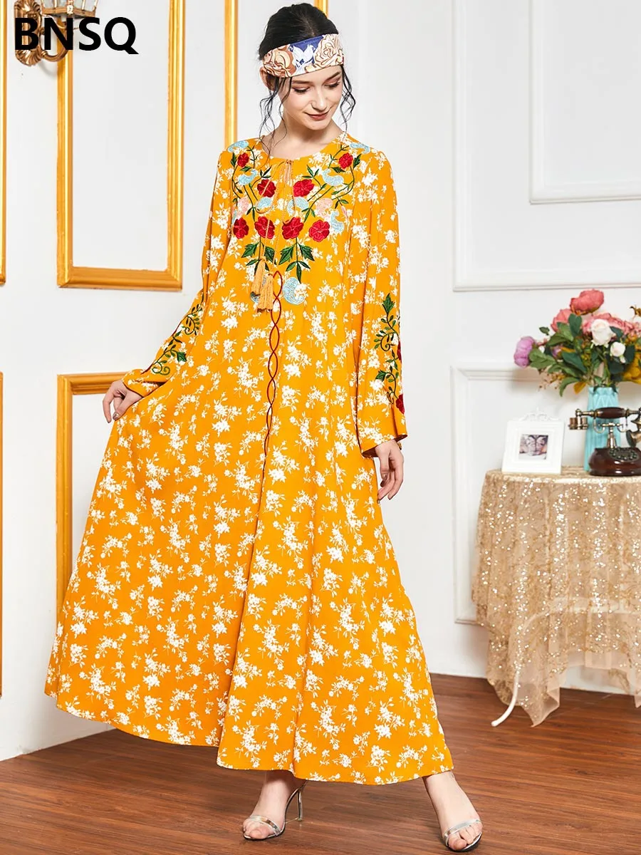 Этническое платье с вышивкой, с цветочным принтом, мусульманская абайя, богемное Африканское Дашики, платья, кимоно, длинное платье Рамадан,...
Этническое платье с вышивкой, с цветочным принтом, мусульманская абайя, богемное Африканское Дашики, платья, кимоно, длинное платье Рамадан,...