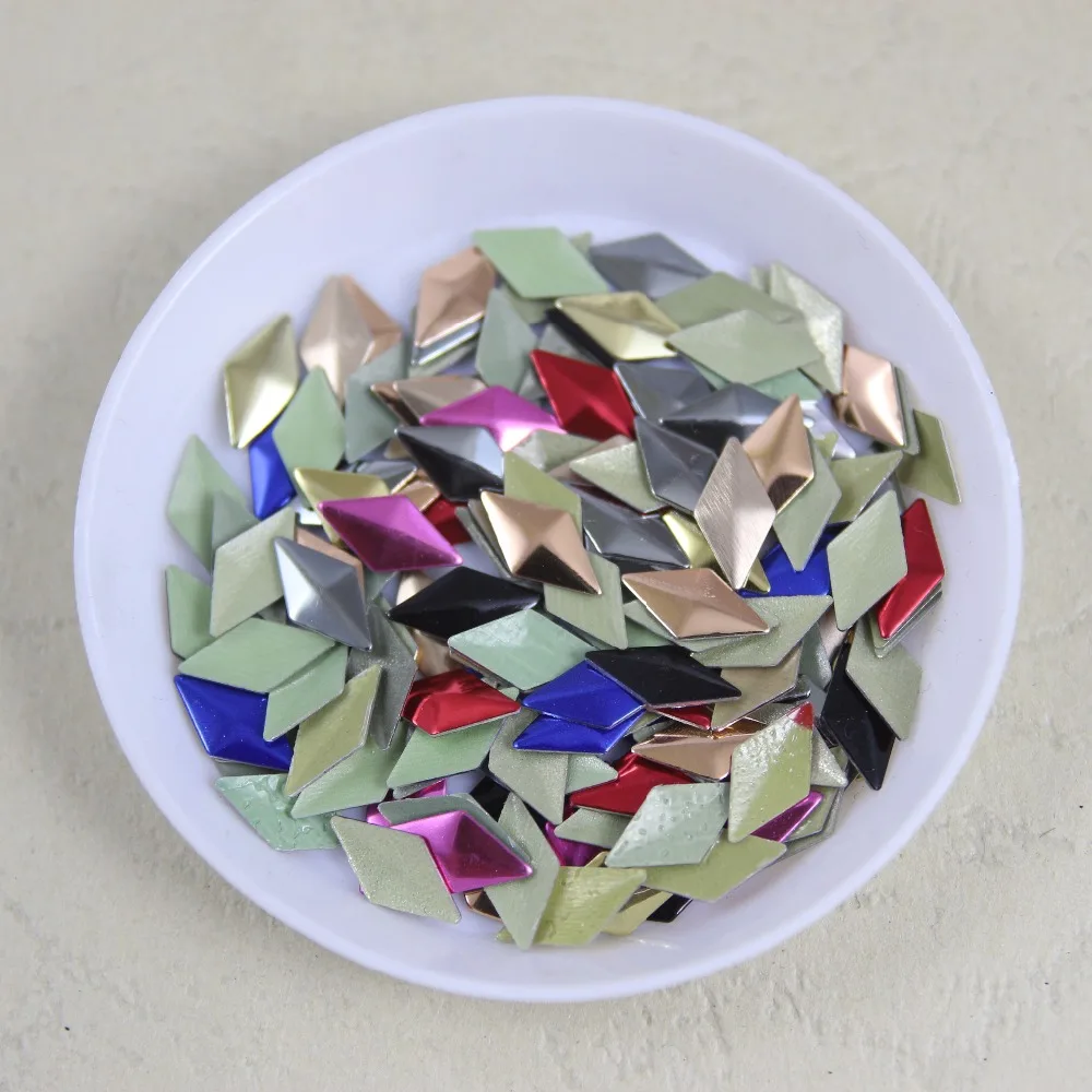 432 pcs/lot 6mm*10mm rhombic iron-on hotfix aluminum metalic with adhesive Hot drilling DIY clothes/garment accessories
432 pcs/lot 6mm*10mm rhombic iron-on hotfix aluminum metalic with adhesive Hot drilling DIY clothes/garment accessories