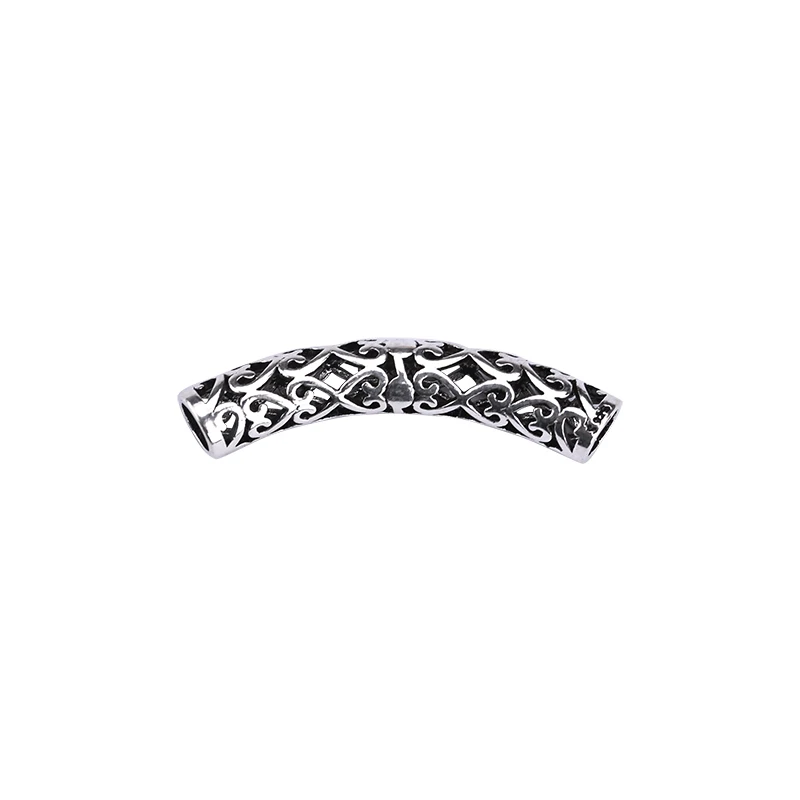 S925 sterling silver hollow pattern retro elbow beads hand woven jewelry DIY accessories material bag
S925 sterling silver hollow pattern retro elbow beads hand woven jewelry DIY accessories material bag
