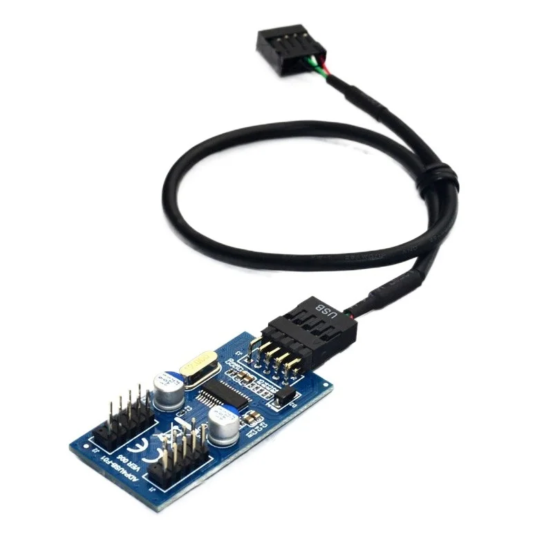9pin USB header Male 1 to 2 / 4 Female Extension Cable Card Desktop 9-Pin USB HUB USB 2.0 9 pin Connector Adapter Port Multilier
9pin USB header Male 1 to 2 / 4 Female Extension Cable Card Desktop 9-Pin USB HUB USB 2.0 9 pin Connector Adapter Port Multilier