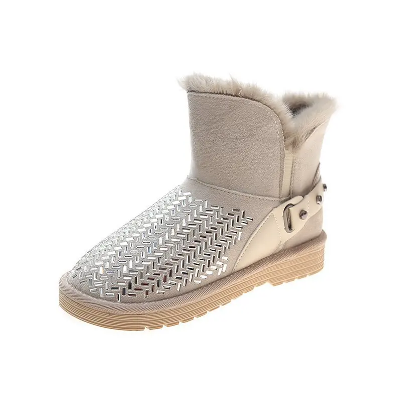 Snow Boots Women's Short Tube Winter Short Boots Non-Slip Warmth Rhinestone Cotton Shoes Women Plus Velvet Thick
Snow Boots Women's Short Tube Winter Short Boots Non-Slip Warmth Rhinestone Cotton Shoes Women Plus Velvet Thick