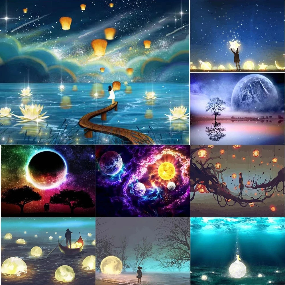 5D Diamond Painting Landscape Night Starry Sky Wallpaper Picture Full Square/circle Diamond Inlaid DIY Embroidery Painting
5D Diamond Painting Landscape Night Starry Sky Wallpaper Picture Full Square/circle Diamond Inlaid DIY Embroidery Painting