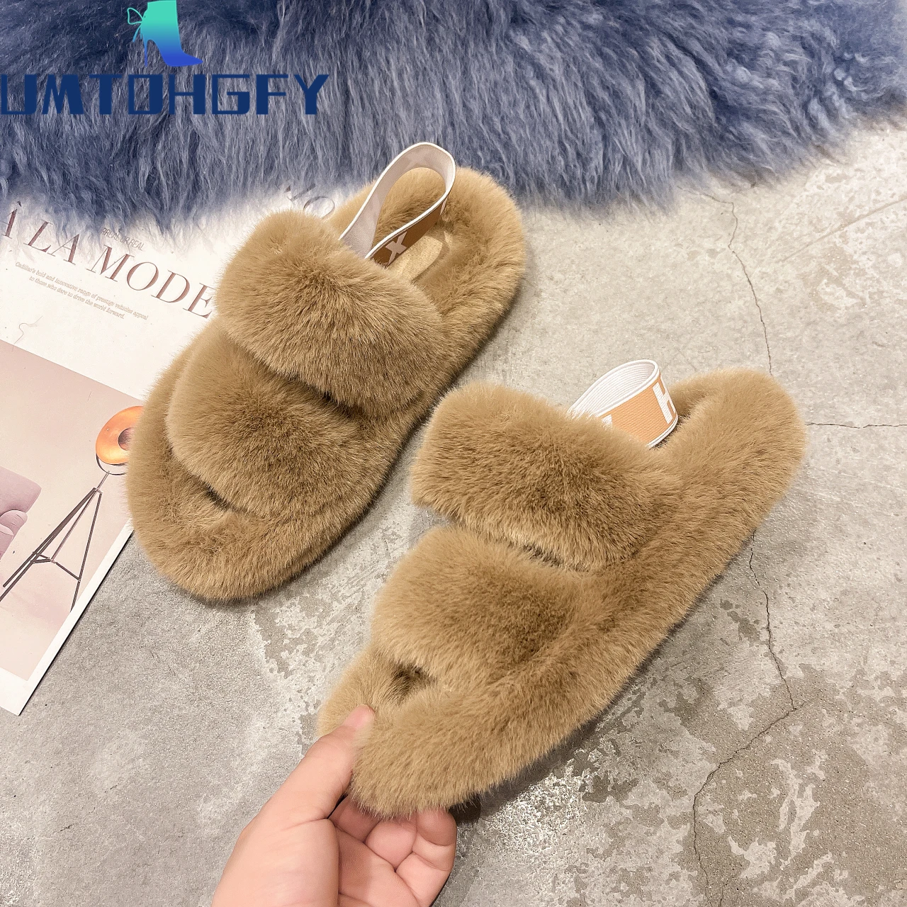Girls Winter Women House Slippers Faux Fur Fashion Warm Shoes Woman Slip On Flats Female Slides Black Pink Cozy Home Furry 35-42
Girls Winter Women House Slippers Faux Fur Fashion Warm Shoes Woman Slip On Flats Female Slides Black Pink Cozy Home Furry 35-42