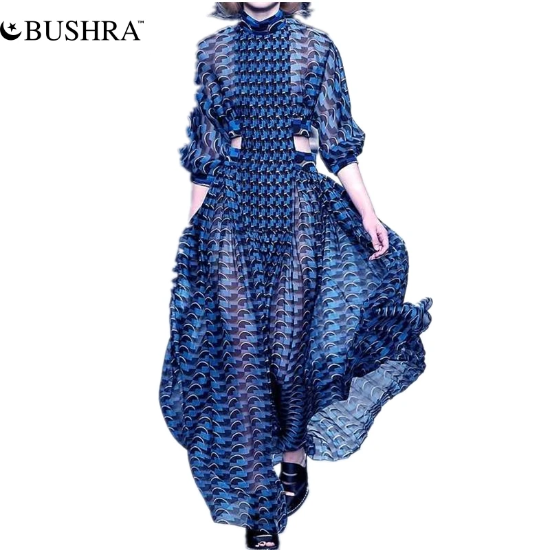 Bushra 2022 New Fashion Summer Women Print Dress Stand Collar Long Sleeve High Waist Hollow Out Midi Dresses Female Style
Bushra 2022 New Fashion Summer Women Print Dress Stand Collar Long Sleeve High Waist Hollow Out Midi Dresses Female Style