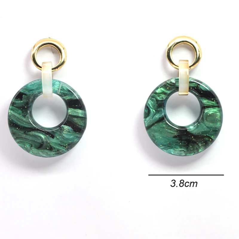 New Geometric Acrylic Earrings For Women Starry Sky Green Hollow Round Dangle Drop Earring 2020 Brincos Female Fashion Jewelry
New Geometric Acrylic Earrings For Women Starry Sky Green Hollow Round Dangle Drop Earring 2020 Brincos Female Fashion Jewelry