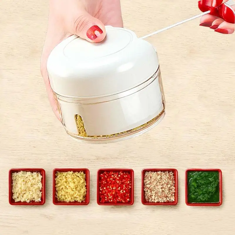 Kitchen tool garlic processing machine, mini garlic manual chopping, small pepper chopper, stainless steel blade
Kitchen tool garlic processing machine, mini garlic manual chopping, small pepper chopper, stainless steel blade
