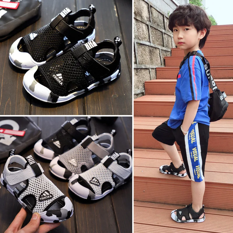 Children's Beach Shoes 2021 Summer New Boys Baotou Leather Korean Soft-soled Student Non-slip Sandals BSS28
Children's Beach Shoes 2021 Summer New Boys Baotou Leather Korean Soft-soled Student Non-slip Sandals BSS28