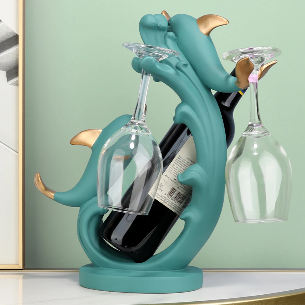 Resin Dolphin Sculpture Wine Rack Wine Holder Shelf Wine stand Home Decoration Statue Living Room Decor Figurine Christmas Gift
Resin Dolphin Sculpture Wine Rack Wine Holder Shelf Wine stand Home Decoration Statue Living Room Decor Figurine Christmas Gift