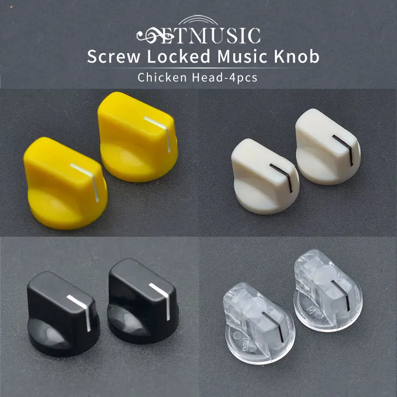 Screw Locked 4PCS Multi Color Guitar Pedal Pointer Knobs Portable Hard Plastic Guitar Effects Pedal Knobs 1/4 Inch Shaft Design
Screw Locked 4PCS Multi Color Guitar Pedal Pointer Knobs Portable Hard Plastic Guitar Effects Pedal Knobs 1/4 Inch Shaft Design