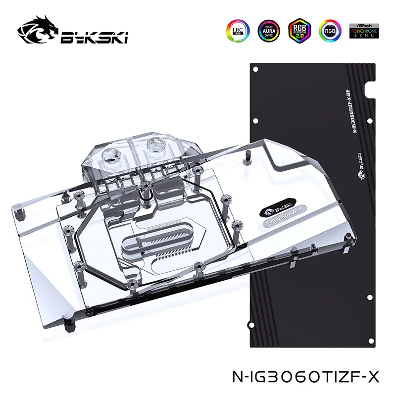 Bykski кулер для воды для красочных Geforce RTX 3060Ti,3060 8G, с задней пластиной с полным покрытием водного блока, N-IG3060TIZF-X
Bykski кулер для воды для красочных Geforce RTX 3060Ti,3060 8G, с задней пластиной с полным покрытием водного блока, N-IG3060TIZF-X