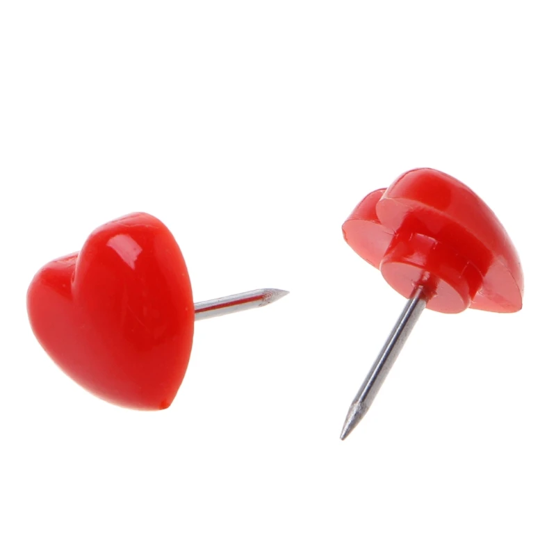 50 Pcs Heart Shape Plastic Quality Pink/Red Colored Push Pins Thumbtacks Office School Supplies C26 
50 Pcs Heart Shape Plastic Quality Pink/Red Colored Push Pins Thumbtacks Office School Supplies C26