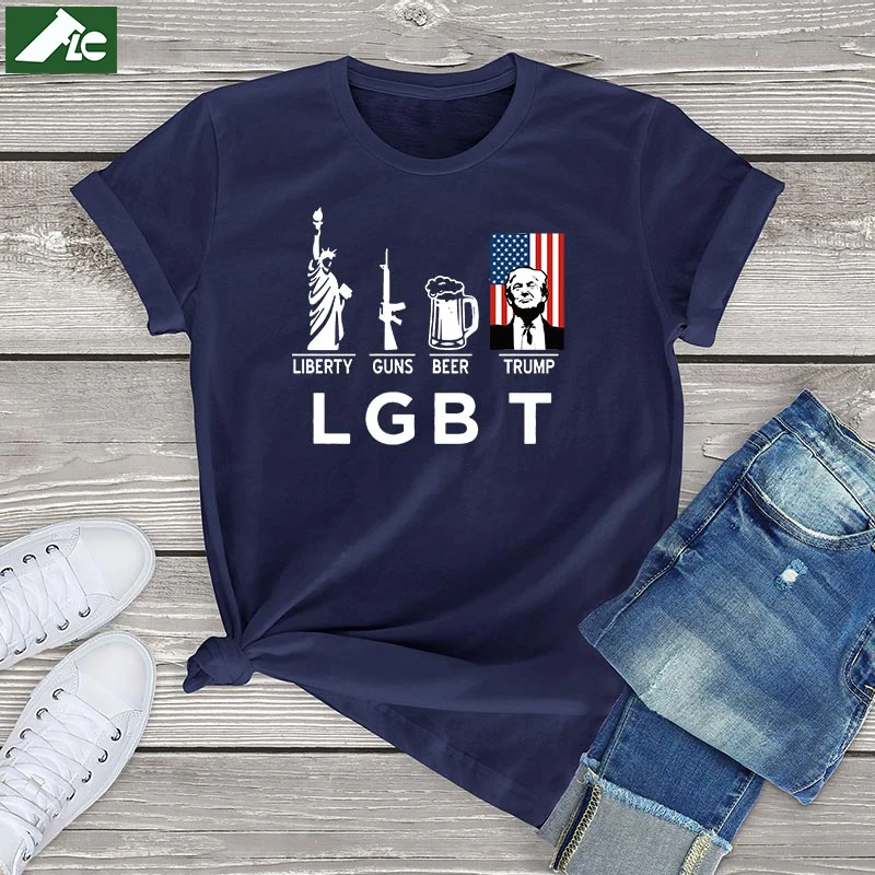 Funny lgbt t shirt women clothing I Support Liberty Guns Bible Trump harajuku womens Shirts trump girls tee cotton unisex tops
Funny lgbt t shirt women clothing I Support Liberty Guns Bible Trump harajuku womens Shirts trump girls tee cotton unisex tops